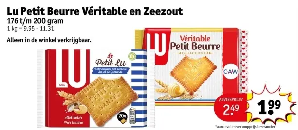 Promotie: Petit Beurre Véritable en Zeezout