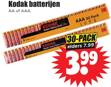 Aanbieding: Kodak batterijen