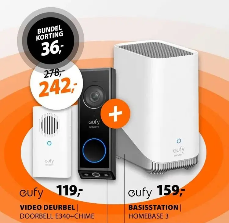 Aanbieding: Video deurbel + basisstation