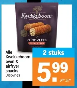 Aanbieding: Kwekkeboom oven & airfryer snacks