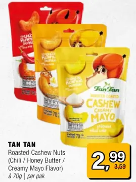 Aanbieding: Roasted Cashew Nuts (Chili / Honey Butter / C