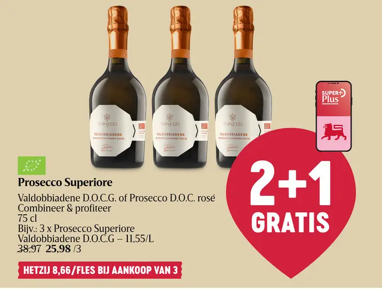 Promotie: Prosecco | Valdobbiadene | Bio | Brut