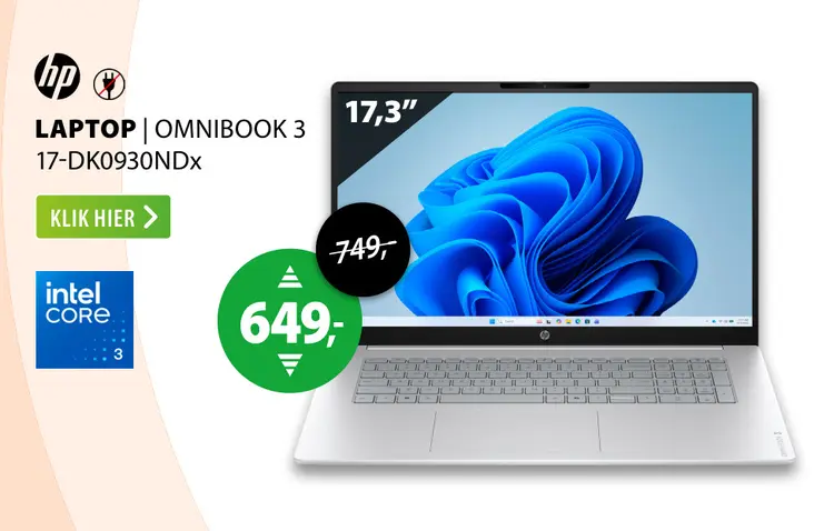 Aanbieding: OMNIBOOK 3 17-DK0930NDx