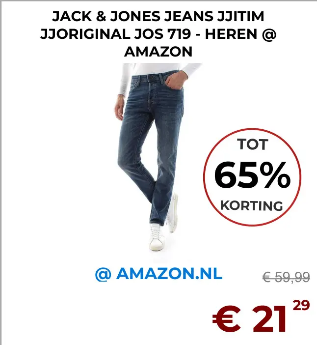 Aanbieding: Jack & jones jeans jjitim jjoriginal jos 719 