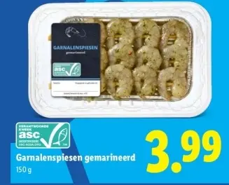 Aanbieding: Garnalenspiesjes gemarineerd