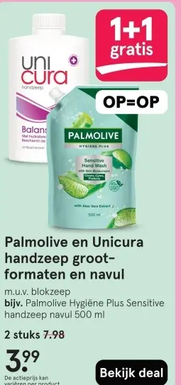 Aanbieding: Handzeep groot-formaten en navul