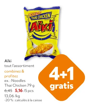 Offre: Noodles Thai Chicken
