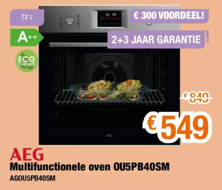Promotie: Multifunctionele oven