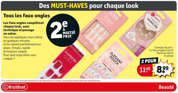 Offre: Tous les faux ongles