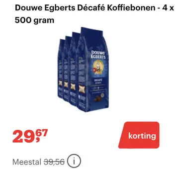 Aanbieding: Douwe Egberts Décafé Koffiebonen