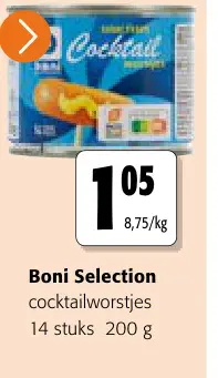 Promotie: cocktailworstjes