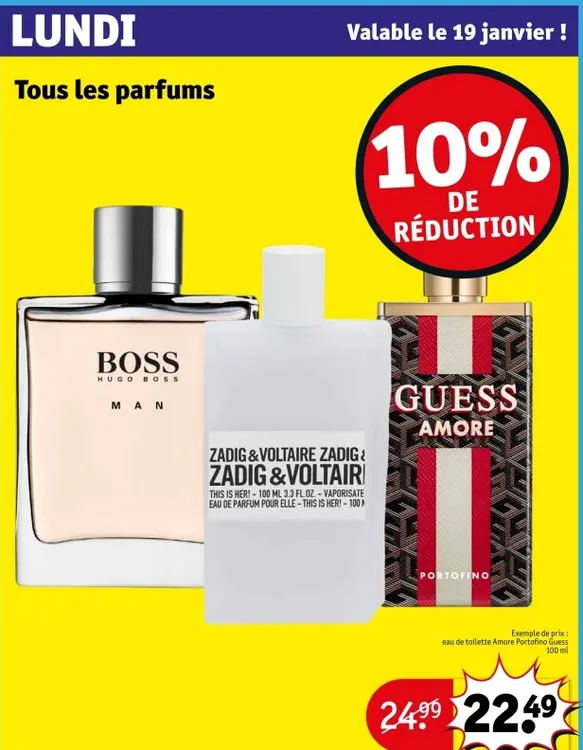 Offre: eau de toilette Amore Portofino Guess