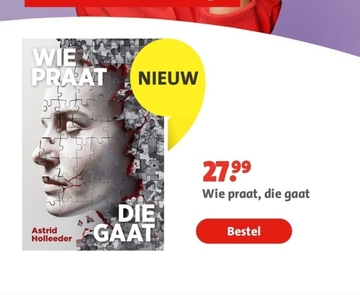 Aanbieding: Wie praat, die gaat