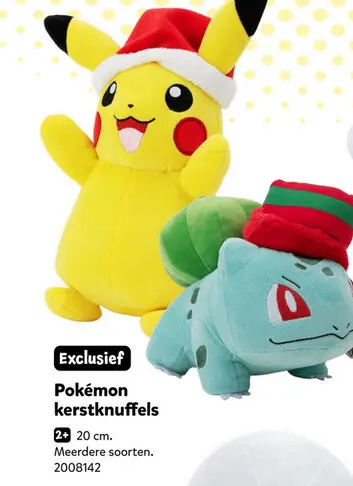 Aanbieding: Pokémon kerstknuffels
