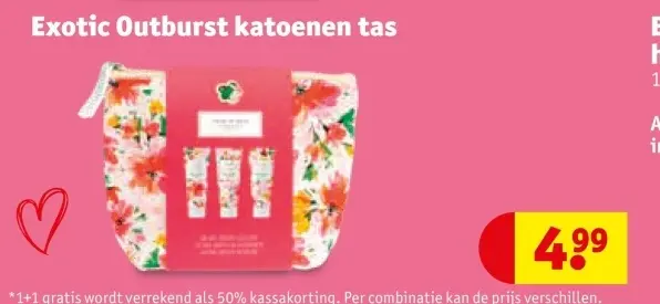 Promotie: Exotic Outburst katoenen tas