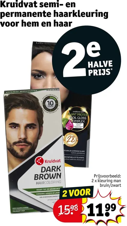 Promotie: Semi- en permanente haarkleuring voor hem en haar