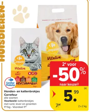 Aanbieding: Honden- en kattenbrokjes