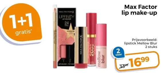 Aanbieding: Max Factor lip make-up
