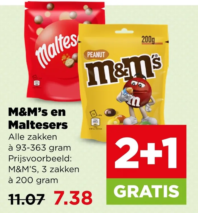 Aanbieding: M&M's en Maltesers