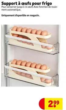 Offre: Support à œufs pour frigo