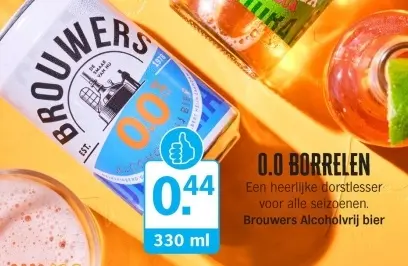 Aanbieding: Brouwers Alcoholvrij bier