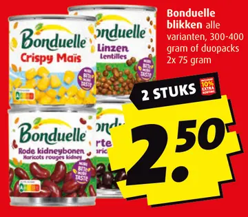 Aanbieding: Bonduelle blikken