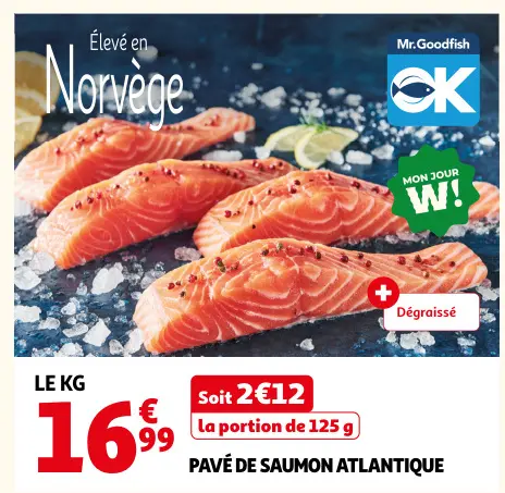 Offre: Pavé de saumon atlantique