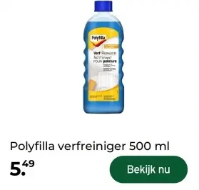 Aanbieding: Polyfilla verfreiniger