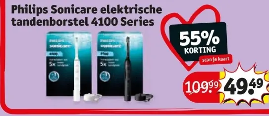 Aanbieding: Sonicare elektrische tandenborstel 4100 Series