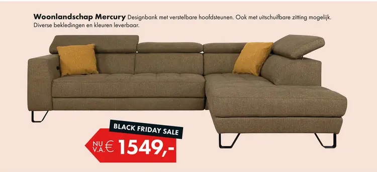 Aanbieding: Mercury hoekbank
