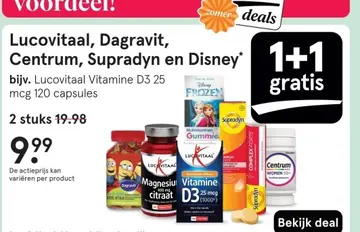 Aanbieding: Lucovitaal, Dagravit, Centrum, Supradyn en Disney