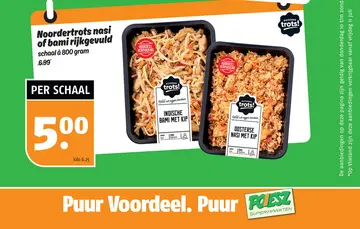 Aanbieding: noordertrots nasi of bami rijkgevuld