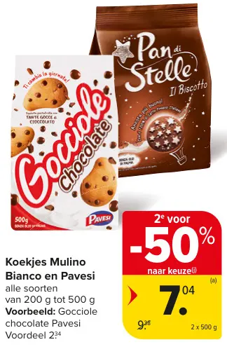 Promotie: Koekjes Mulino Bianco en Pavesi