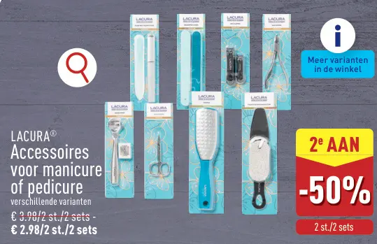 Promotie: Accessoires voor manicure of pedicure