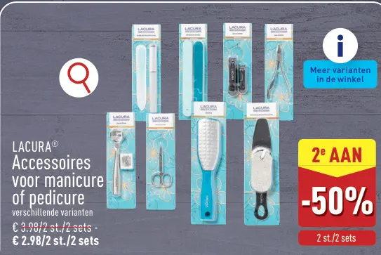 Promotie: Accessoires voor manicure of pedicure