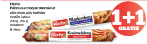 Offre: Pâtes ou croque monsieur