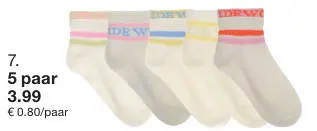 Aanbieding: Quarter sokken