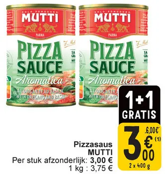 Aanbieding: Pizzasaus