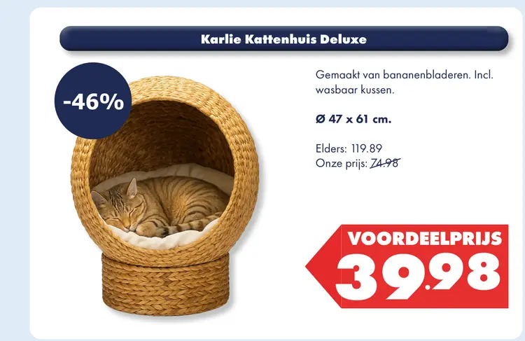 Aanbieding: Kattenhuis Deluxe