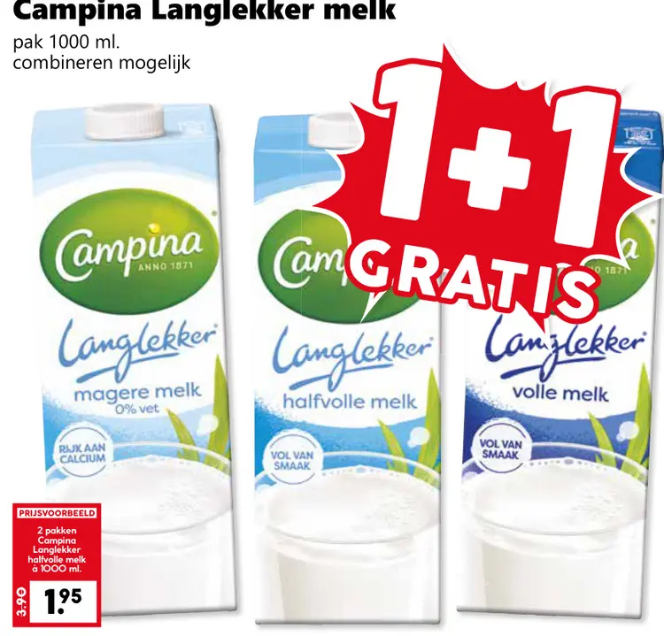 Aanbieding: Langlekker melk