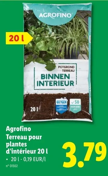 Offre: Terreau pour plantes d'intérieur