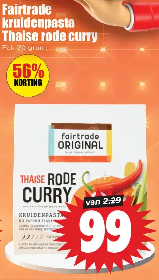 Aanbieding: Kruidenpasta Thaise rode curry