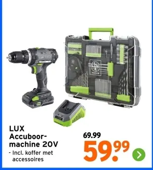Aanbieding: Accuboormachine 20V