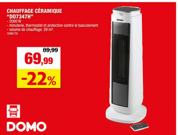 Offre: CHAUFFAGE CÉRAMIQUE "D07347H"