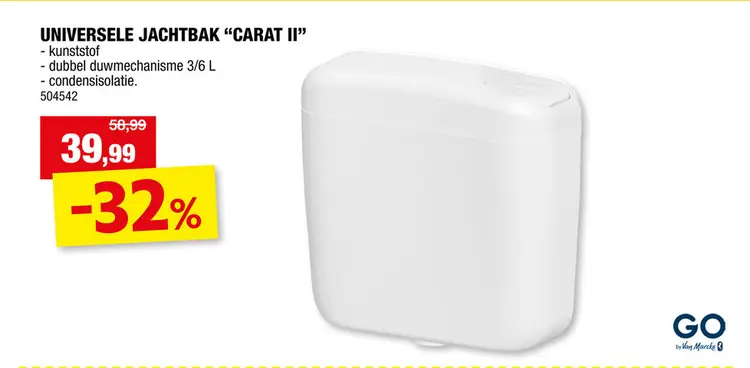 Promotie: Van Marcke go Carat II jachtbak 3/6l kunststof