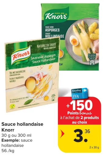 Offre: Sauce hollandaise