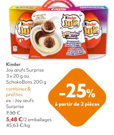 Offre: Kinder