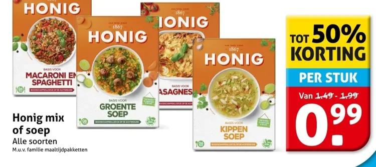 Aanbieding: Honig mix of soep