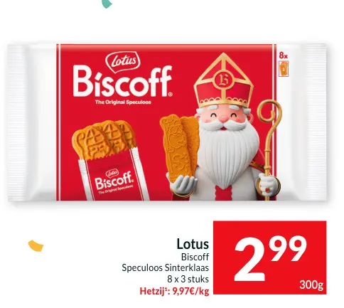 Aanbieding: Biscoff Speculoos Sinterklaas