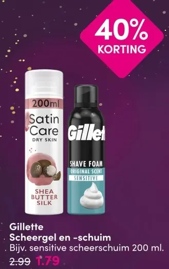 Aanbieding: Scheergel en -schuim